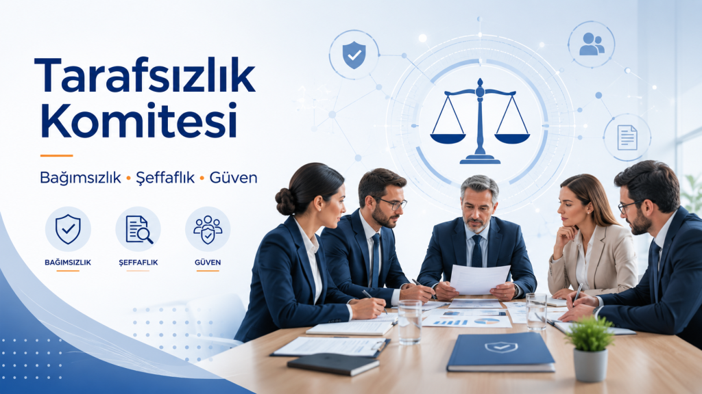 Tarafsızlık Komitesi bağımsızlık, şeffaflık ve güven ilkeleriyle belgelendirme süreçlerini değerlendiren komite görseli