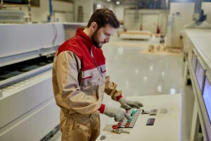 Abkant pres operatörü, CNC veya manuel abkant pres makinelerini kullanarak metal levhaları belirlenen şekil, açı ve ölçülere göre bükme işlemini gerçekleştiren kişidir. Görev ve Sorumluluklar:
Teknik resimleri ve iş emirlerini incelemek
Sac levhaları uygun ölçülerde kesmek ve makineye yerleştirmek

Abkant pres tezgahını programlamak ve ayarlarını yapmak
Büküm kalıplarını (kalıp/raşel) doğru şekilde monte etmek

Sac üzerinde gerekli büküm işlemlerini yapmak
İş sonrası parçaların ölçülerini kontrol etmek (kumpas, gönye, açıölçer vb. ile)
İş güvenliği ve kalite kurallarına uymak
Makine bakım ve temizlik işlemlerini yapmak
Üretim süreçlerinde karşılaşılan sorunları bildirmek veya çözüm geliştirmek
