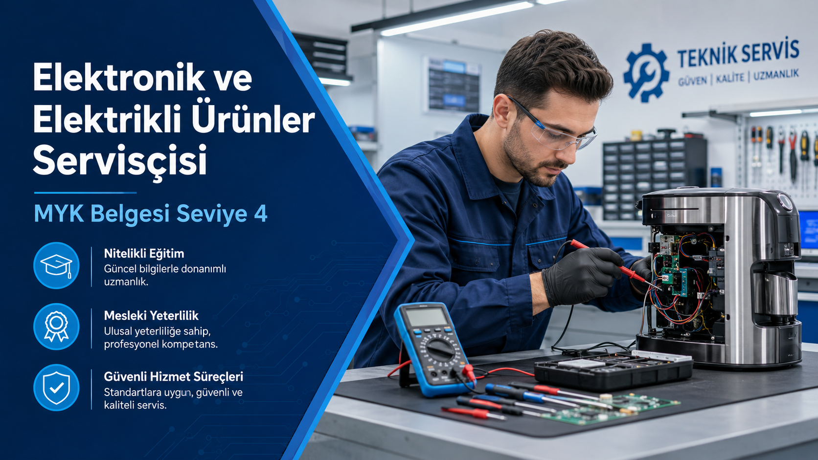 Elektronik ve Elektrikli Ürünler Servisçisi MYK Belgesi Seviye 4
