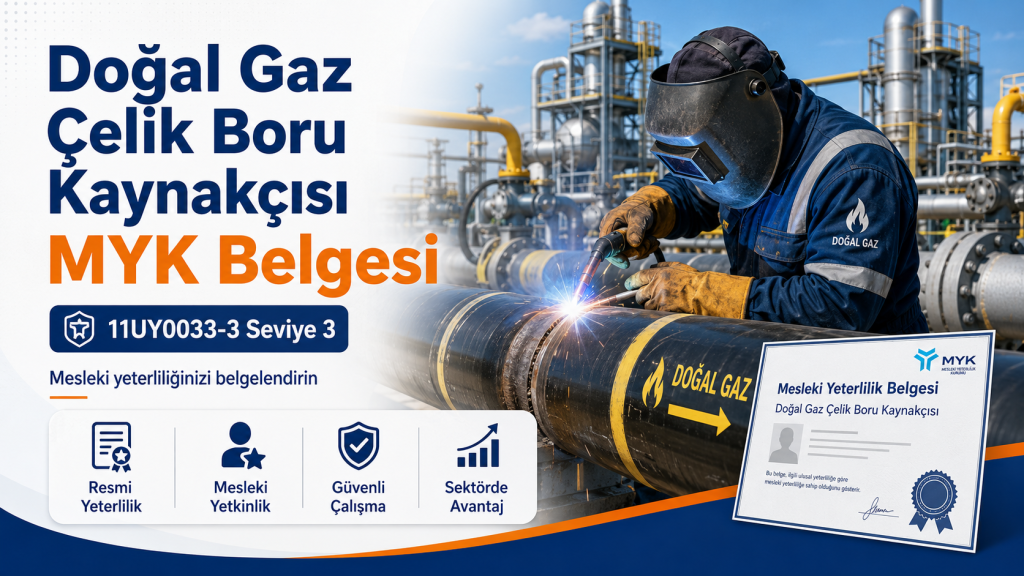 Doğal Gaz Çelik Boru Kaynakçısı MYK Belgesi