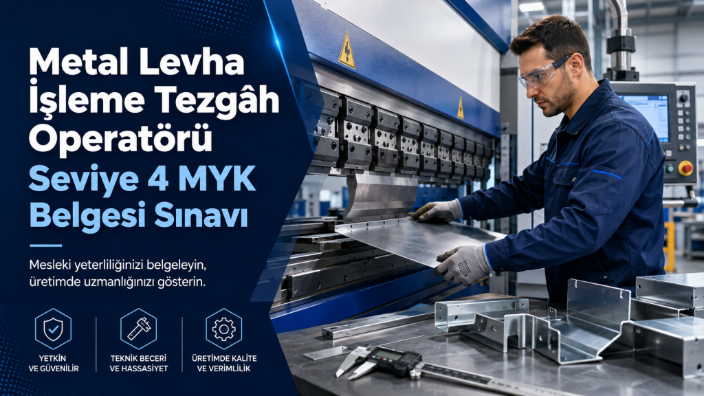 Metal Levha İşleme Tezgâh Operatörü Seviye 4 MYK Belgesi sınavı
