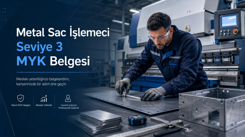 Metal Sac İşlemeci Seviye 3 MYK Belgesi sınav uygulaması