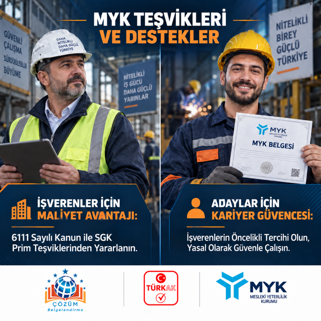 MYK Belgesi SGK Teşvikleri ve İstihdam Avantajları