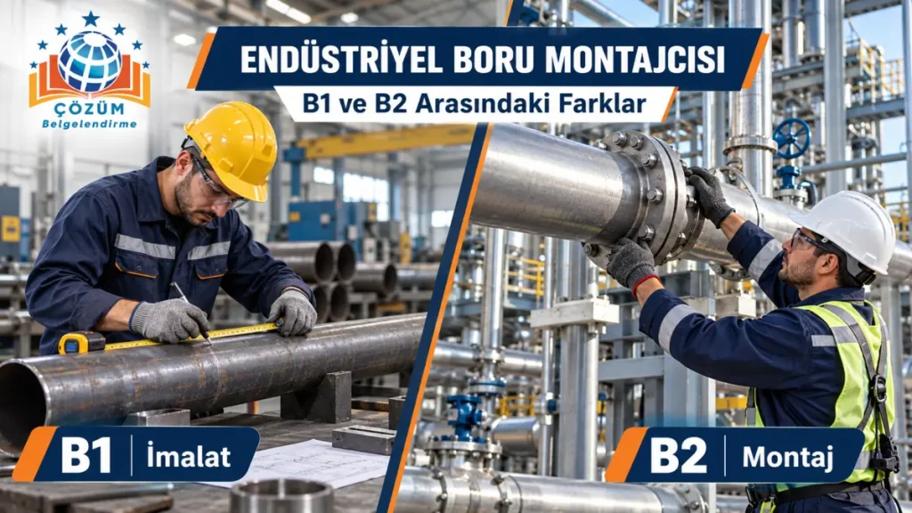 Endüstriyel Boru Montajcısı B1 ve B2 birimleri arasındaki farklar